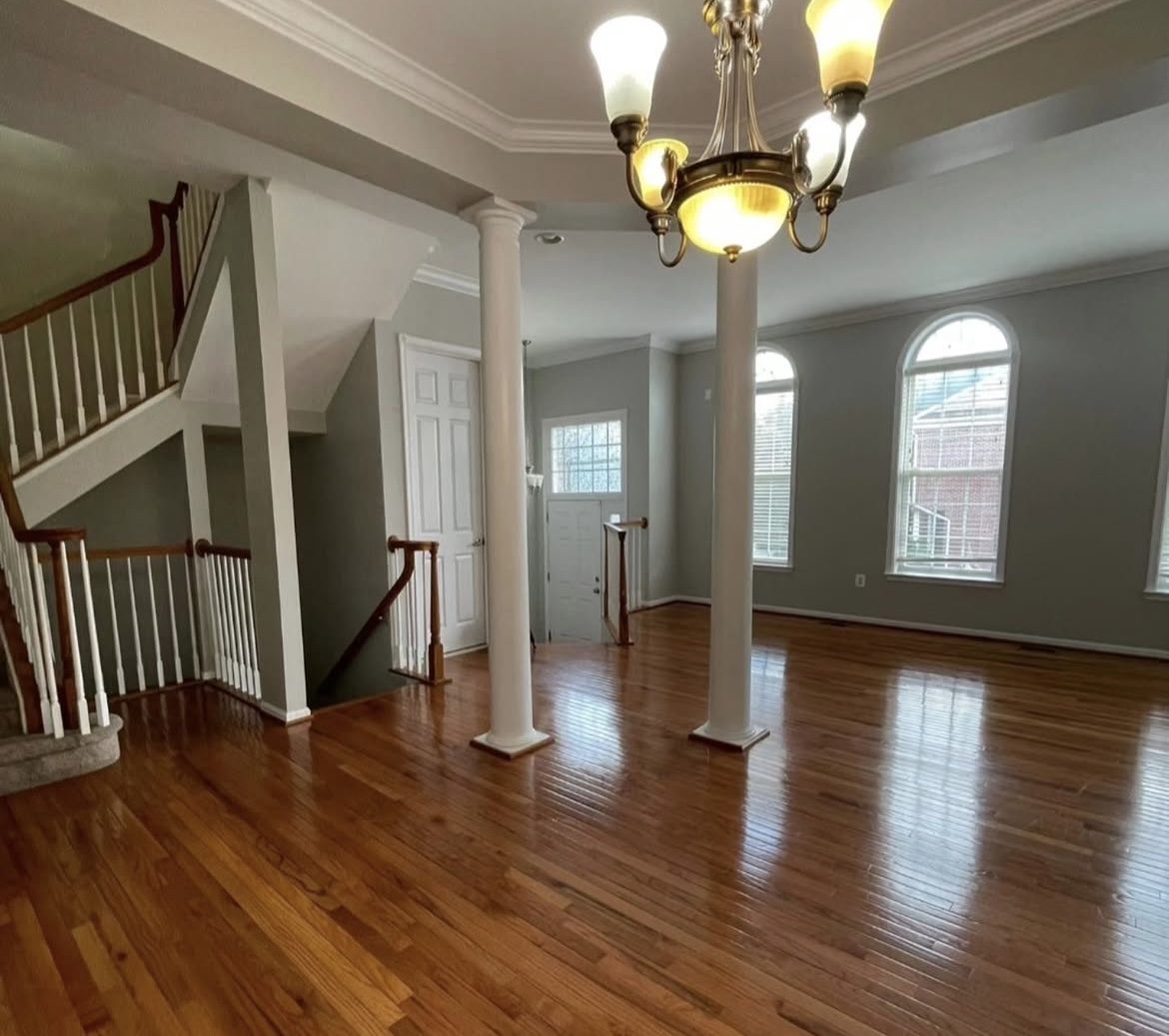 Hardwood floors cleaned for unit turnover